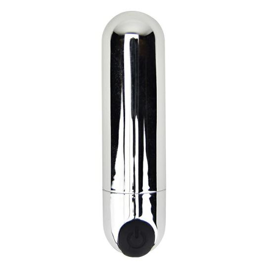 10 Function Rechargeable Bullet Vibrator Silver | Bullets and Eggs Bullet Vibrators Bullet Vibrators