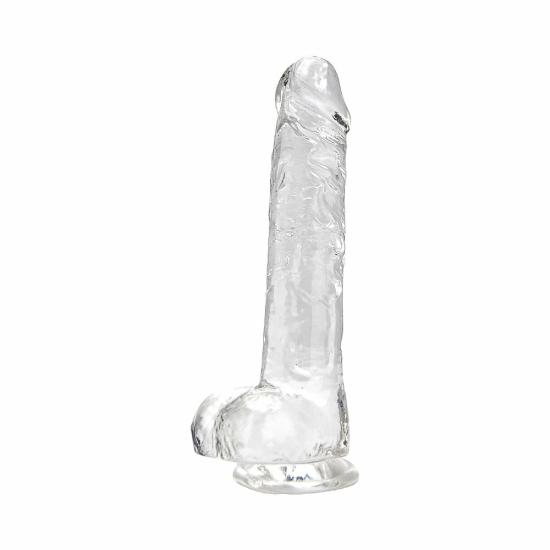 8 Inch Dildo With Balls Clear | Dildos & Dongs Dildos Dildos & Dongs