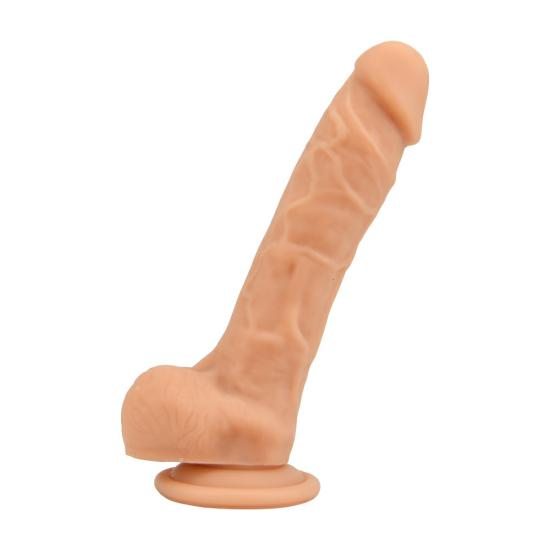 8 Inch Realistic Silicone Dildo With Suction Cup And Balls Vanilla | Dildos & Dongs Dildos Dildos & Dongs