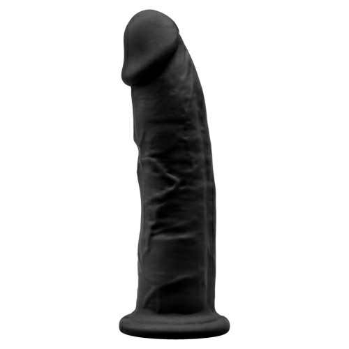 9 Inch Realistic Girthy Silicone Dual Density Dildo With Suction Cup Black | Dildos & Dongs Dildos Black