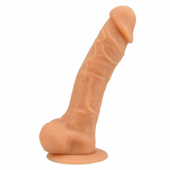 9 Inch Realistic Silicone Dildo With Suction Cup And Balls Vanilla | Large Dildos Dildos Dildos & Dongs