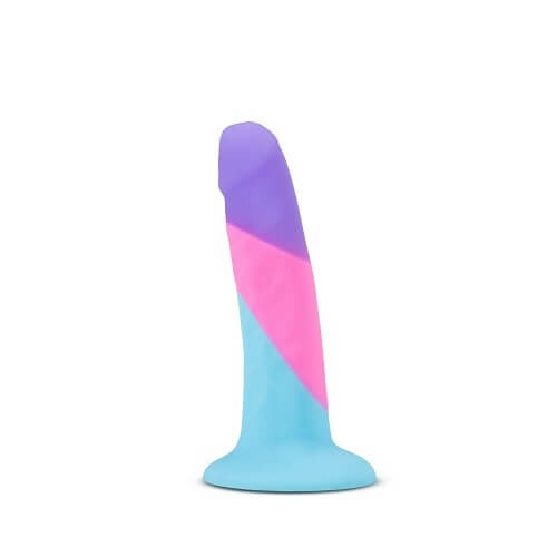 Avant Vision Of Love Silicone Dildo Blue/Pink/Purple | Strap Ons Anal Dildos Anal Dildos