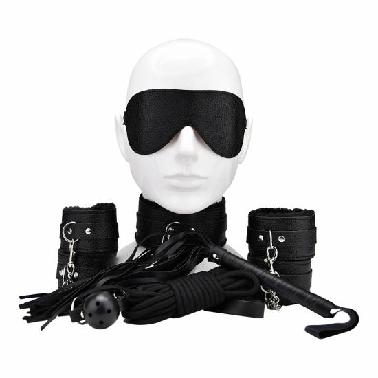 Beginner’S Bondage Kit Black (8 Piece) | Playtime Couples Playtime