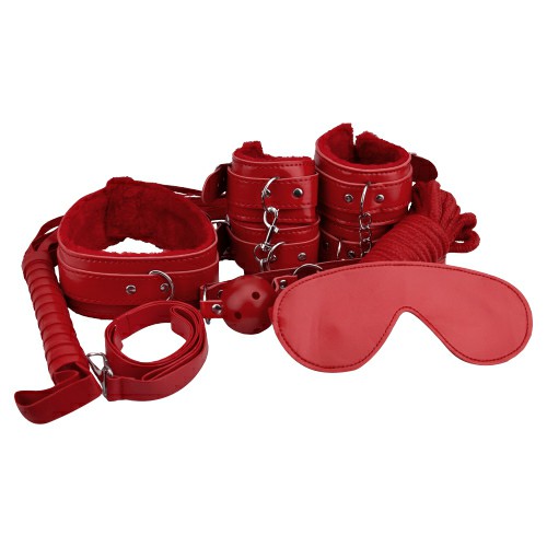 Beginner’S Bondage Kit Red (8 Piece) | Playtime Couples Playtime