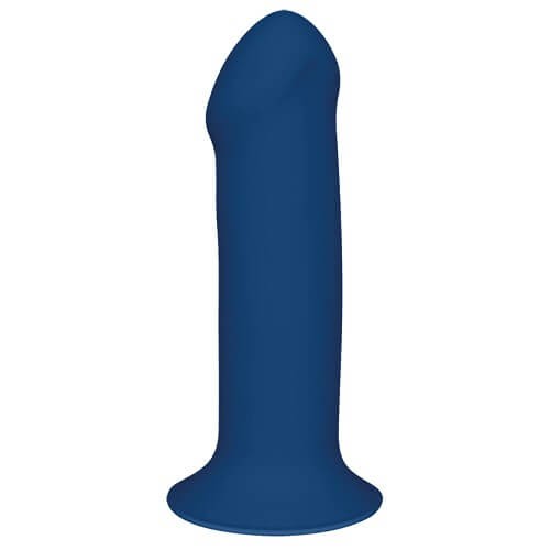 Cushioned Core Suction Cup Girthy Silicone Dildo 7 Inch Blue | Dildos & Dongs Anal Dildos Anal Dildos