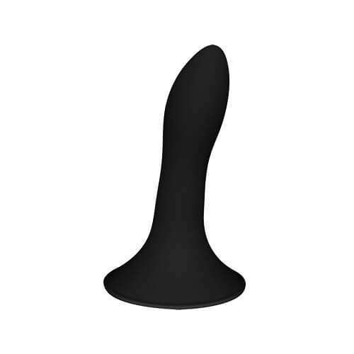 Cushioned Core Suction Cup Silicone Dildo 5 Inch Black | Strap Ons Anal Dildos Anal Dildos