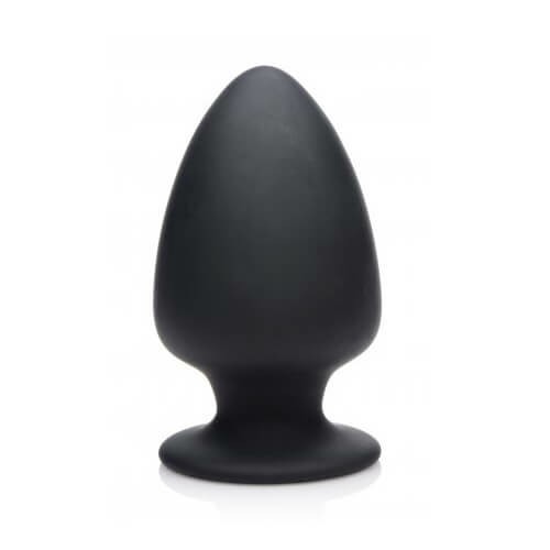 Dual Density Large Silicone Butt Plug 5 Inches Black | Butt Plugs Anal Black