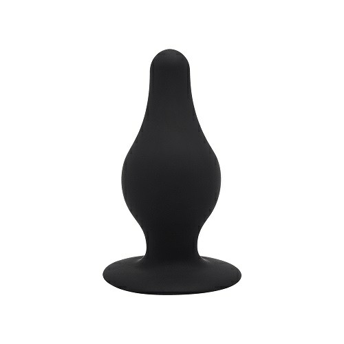 Dual Density Tapered Silicone Butt Plug Small Black | Butt Plugs Anal Black