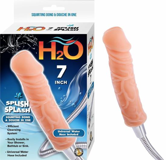 H2O 7 Inch Splish Splash Douche And Dong | Anal Sundries Anal Anal Dildos