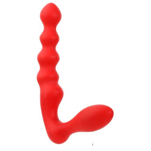 Hands Free Silicone Strapless Strap On Red | Playtime Couples Playtime