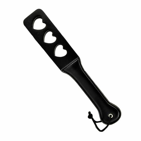 Heart Slapper Paddle Black | Bondage Play Bondage Play Black