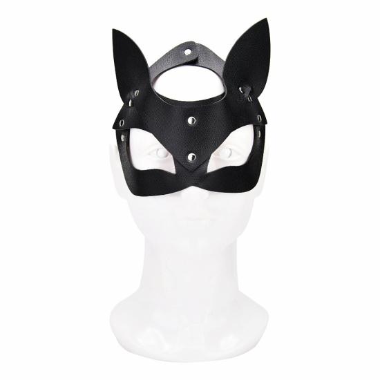 Kitty Cat Face Mask Black | Playtime Couples Playtime