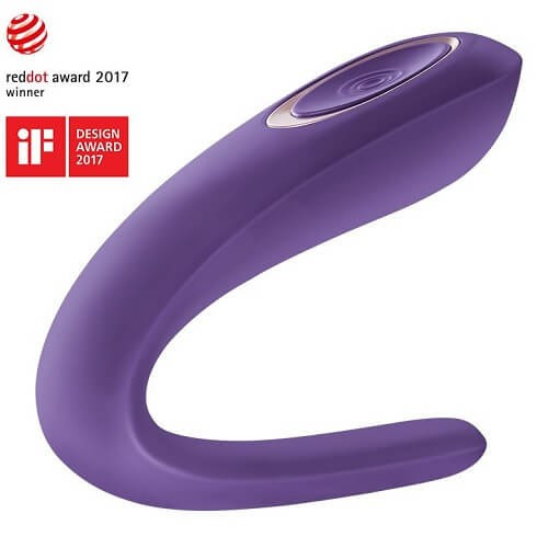 Partner Double Classic Vibrator Purple | Couples Vibrators Clit Teasers Clit Teasers