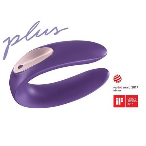 Partner Double Plus Classic Vibrator Purple | Playtime Clit Teasers Clit Teasers