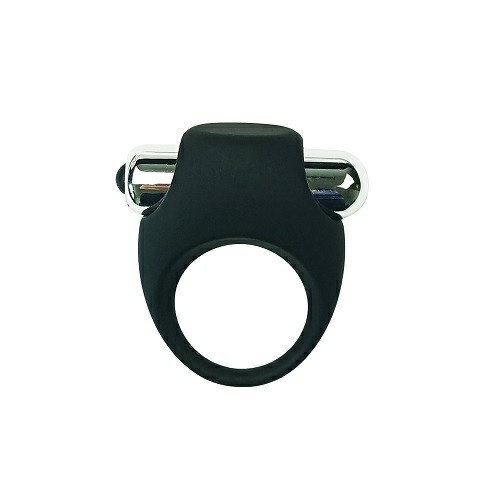 Silicone Vibrating Cock Ring Black | Playtime Cock Rings Black