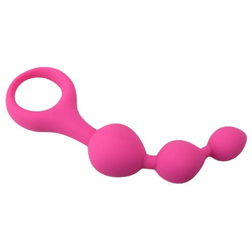 Triple Ripple Anal Beads- Pink | Anal Beads Anal Anal Beads