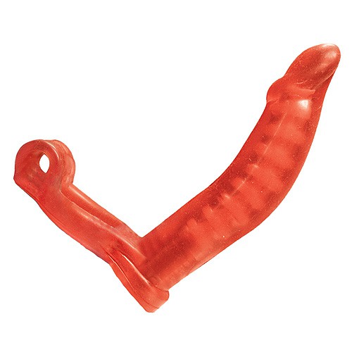 Ultimate Double Penetrator Ring Red | Vibrating Cock Rings Couples Couples Cock Rings